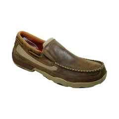 Men's Twisted X MDMS002 Driving Moc Slip On Bomber Leather 9.5 M