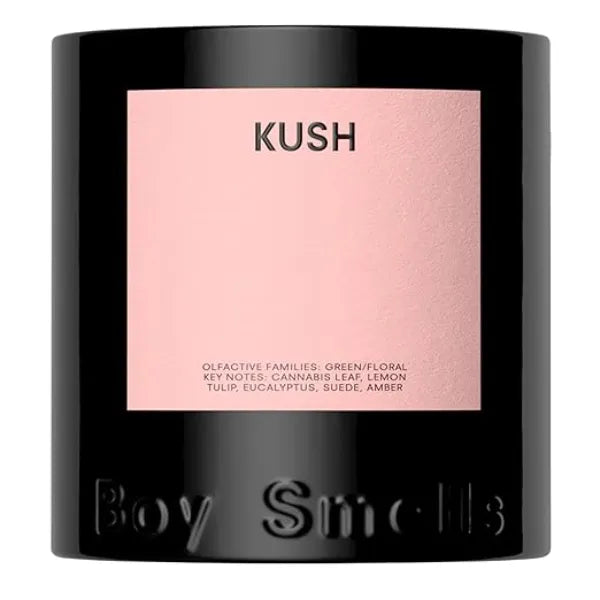 Boy Smells Kush Scented Candles for Men and Women 8.5 oz Vegan Soy Wax Candle Blend Aromatic Candles for Home with Cannabis, Tulip and Amber 50 Hour Burn