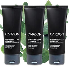 Cardon Men's Deep Pore Cleaning Clay Face Wash, 4x Better Than Charcoal, Oily, Acne-Prone Skin | Korean Premium Skin Care | Remove Face Oil & Dirt, 3.4 Fl Oz