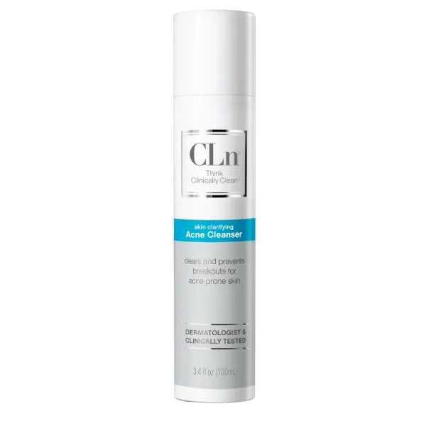 CLn Acne Cleanser-Facial Cleanser with 0.5% Salicylic Acid to Eliminate Blackheads & Breakouts, Oil-Free & Fragrance-Free