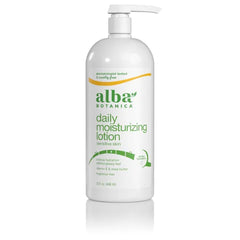Alba Botanica Hydrating Moisturizing Lotion for Dry Skin, Sensitive Skin, with Vitamin E, Coconut Oil and Shea Butter, 32 Oz