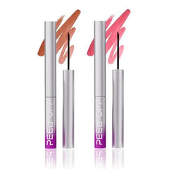 LANGMANNI Peel Off Lip Liner Set,Lip Stain Peel Off,Long Lasting Waterproof & Smudge Proof Matte Lip Liners With Ergonomic Handle & Precision Brush,Makeup Gift for Girls
