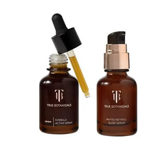 True Botanicals Chebula Active Serum and Phyto Retinol Sleep Serum Bundle