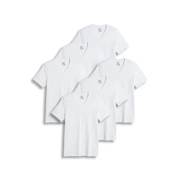 Jockey Men's Classic V-Neck T-Shirt - 6 Pack