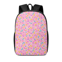 Disketp Donut School Backpack, Lightweight Basic Middle School Bookbags 17 Inch Casual Daypack for Student College, Travel or Outdoor