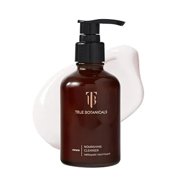 True Botanicals Renew Nourishing Cleanser Gently Moisturizes + Refreshes Dry Skin All Skin Types Dermatologist Tested, Hypoallergenic, All Natural, Vegan 4 fl oz  118 ml