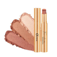 O'CHEAL 3 Color Gradient Eyeshadow Stick Matte Shimmer Waterproof Long-lasting Crease-proof & easy to apply, suitable for dailymakeup touch-ups, Eye shadow pen for Make Up