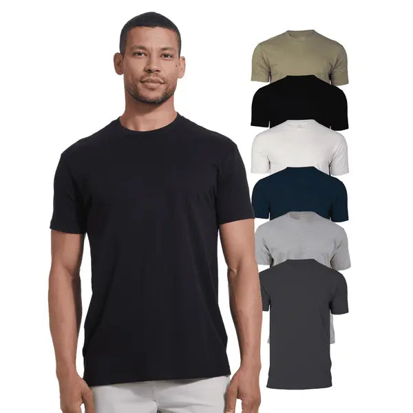 True Classic Tees Men's Fitted Crew Neck, 6 Pack