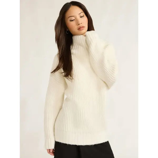 Scoop Women’s Chunky Funnel Neck Sweater