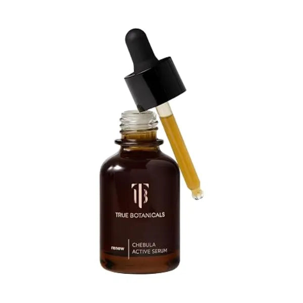 True Botanicals Chebula Active Serum  Anti Aging Face Serum Reduces Appearance of Fine Lines & Wrinkles Optimizes Skin Collagen Levels Dermatologist Tested, Vegan, All Natural 1 fl oz 30 ml