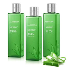 Aloderma 99.8% Organic Aloe Vera Face Hydrator Made Within 12 Hours of Harvest - Moisturizing & Hydrating Facial Toner for Oily Skin, Soothing Aloe Toner for Balanced, Smooth Skin Texture, 240ml