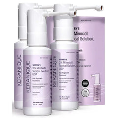 Keranique Hair Regrowth Treatment for Women - 2% Minoxidil for Hair Growth & Thickening - Topical Solution Scalp Treatment for Hair Loss & Thinning w/ Precision Spray Applicator - 2 Fl Oz