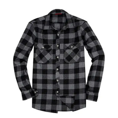 Alimens & Gentle Long Sleeve Button Up Shirt for Men Flannel Shirts Regular Fit