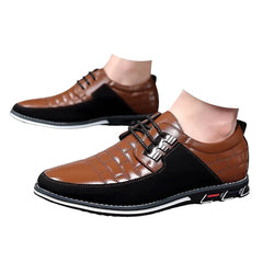 Oyedens Men's Oxfords Dress Shoes Classic Lace up Leather Formal Derby Wingtip Office Shoes for Men