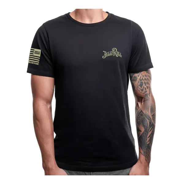 Rags of Honor All Gender Short Sleeve Jelly Roll Beautifully Broken Graphic Tee in Mens