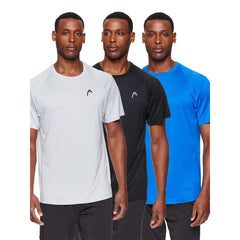 HEAD Men's Tennis & Pickleball Power House Crew Neck Short Sleeve Tee Shirts