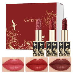 CATKIN Semi-Matte Lipstick Hydrating High Impact Color Infused with Vitamin E and Avocado Oil Smooth Soft Texture Long Lasting Matte Finish
