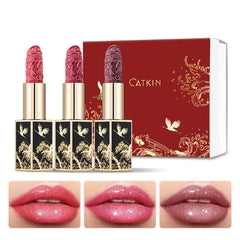 CATKIN Semi-Matte Lipstick Hydrating High Impact Color Infused with Vitamin E and Avocado Oil Smooth Soft Texture Long Lasting Matte Finish