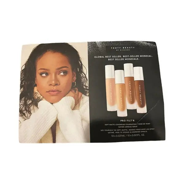3x Fenty Beauty Rihanna Pro Filter Soft Matte Longwear Foundation Sample Car Set