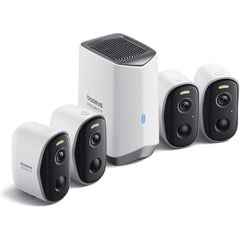 Baseus N1 Wireless Home Security Camera Kits – 2K HD, Expandable Storage, Long Battery Life, Alexa/Google Home Compatible