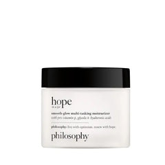 philosophy hope in a jar smooth-glow multi-tasking face moisturizer with pro-vitamin P, glycolic & hyaluronic acid, provides deep & long-lasting hydration & smoother, radiant skin