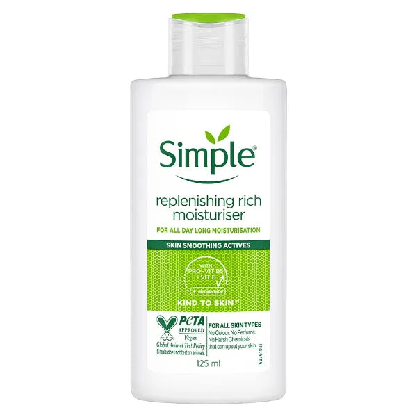 Simple Replenishing Rich Moisturiser, 125ml
