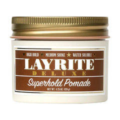 Layrite Superhold Pomade – Maximum Hold Water-Soluble Hair Styling Pomade | Firm Control with Clean Finish