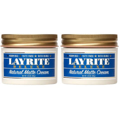 Layrite Natural Matte Cream, Basic, White, Mild Cream Soda, Medium Hold, Frizz Control, Matte Finish - 4.25 Ounce
