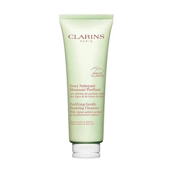 Clarins NEW Purifying Gentle Foaming Face Cleanser Cleanses, Purifies, Softens and Mattifies Combination To Oily Skin Types