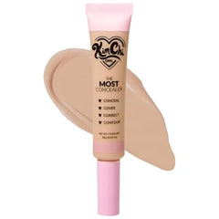 KimChiChic Beauty The Most Concealer Full Coverage Water Resistant Multi Use Concealer Conceal, Correct, Contour & Highlight Matte Satin Hybrid Finish Brush Applicator