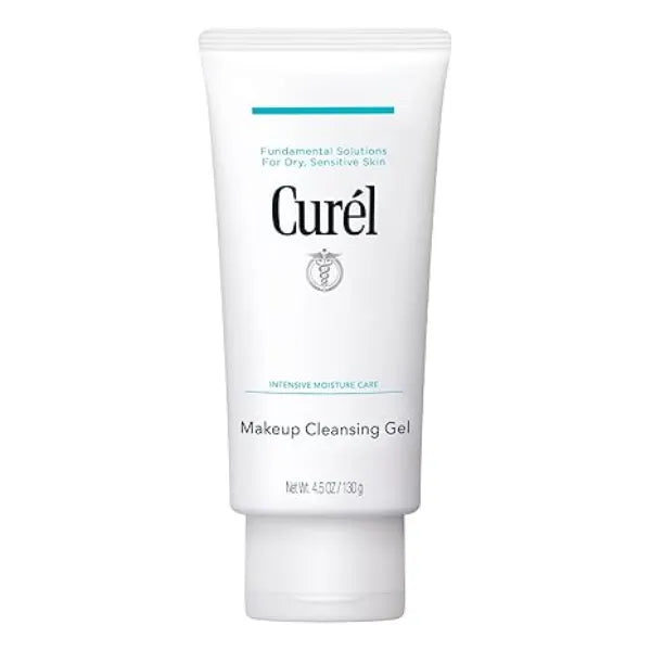 Curel Japanese Skin Care Makeup Cleansing Gel, Waterproof Eye Makeup Remover and Gentle Facial Cleanser for Dry, Sensitive Skin, Step 1 of 2.