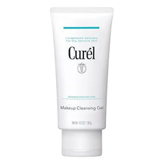 Curel Japanese Skin Care Makeup Cleansing Gel, Waterproof Eye Makeup Remover and Gentle Facial Cleanser for Dry, Sensitive Skin, Step 1 of 2.