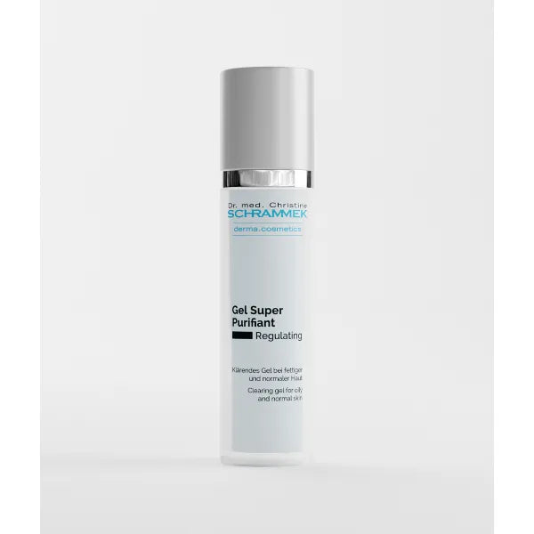 Schrammek Gel Super Purifiant (1.7 fl oz) - Clearing Gel for Oily & Normal Skin - Moisturizing Effect - With Aloe Vera & Panthenol - No Parabens - Skin Care