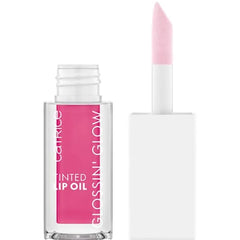 Catrice Glossin Glow Tinted Lip Oil - High Shine, Moisturizing Lip Stain - With Cherry & Pomegranate Oil - Vegan, Gluten Free & Cruelty Free