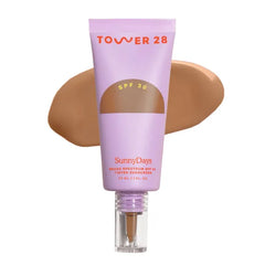 Tower 28 SunnyDays SPF 30 Tinted Moisturizer - 2-in-1 Buildable Coverage Foundation + Mineral Sunscreen for Face - Zinc Oxide, Aloe & Prickly Pear for Sensitive Skin