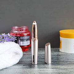 Geepas Eyebrow Trimmer - For Women, Usb Charging Cable, On/Off Switch, Epilator Led Indicator, Remover, Lipstick Design, Sharpness/Safety/Painless