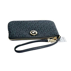 Michael Kors Women's Fulton Top Zip ' Leather Wristlet - Admiral