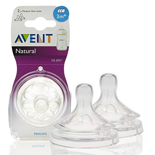 PHILIPS Avent Natural Teat- Pack of 2 (White)