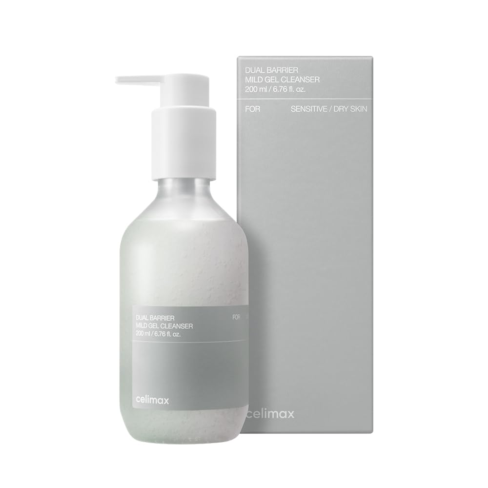 Celimax Dual Barrier Mild Gel Cleanser | with Ceramide, Facial Cleansing, Hydrating, Moisturizing, Soothing, Calming Face Wash, 200ml