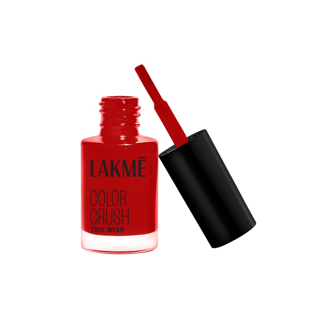 LAKMÉ True Wear Colour Crush Nail Enamel, Vibrant Long-Lasting Nail Enamel, 404, 6 ml