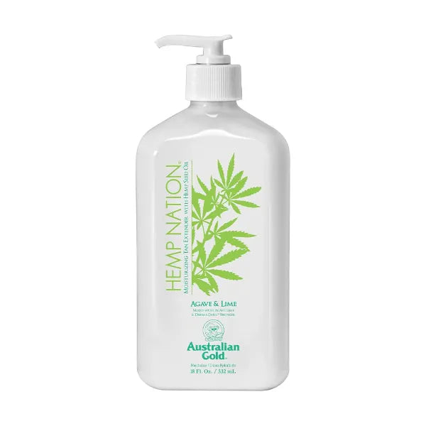 Australian Gold Hemp Nation Agave & Lime Moisturizing Tan Extender with Hemp Seed Oil, 18 Fl Oz