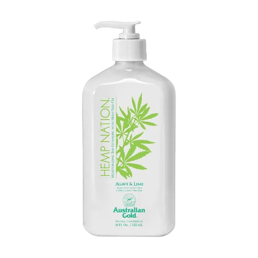 Australian Gold Hemp Nation Agave & Lime Moisturizing Tan Extender with Hemp Seed Oil, 18 Fl Oz