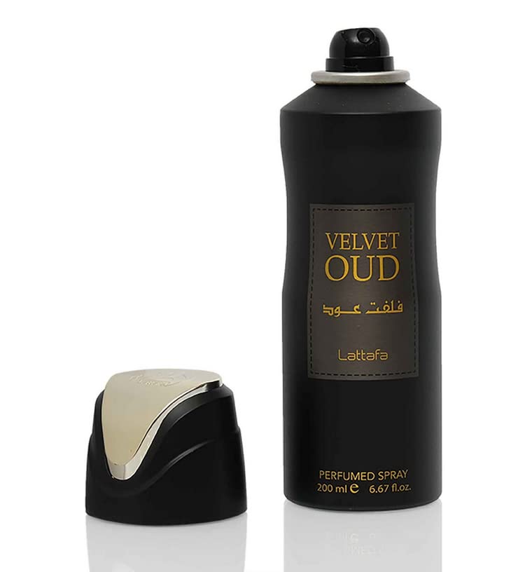 Lattafa Velvet Oud Deodorant Spray for Men 200 ml