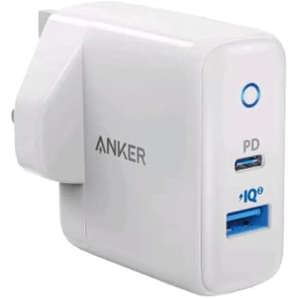 Anker PowerPort PD Plus 2 30W 2-Port Power Adapter  – White