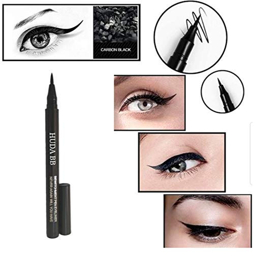 HUDA BB Beauty Combo Kit Waterproof Matchmaster Foundation,With primer, Longwear Concealer,Waterproof Sketch Eyeliner,Loose Face Powder And Makeup Blender (Set of-6)