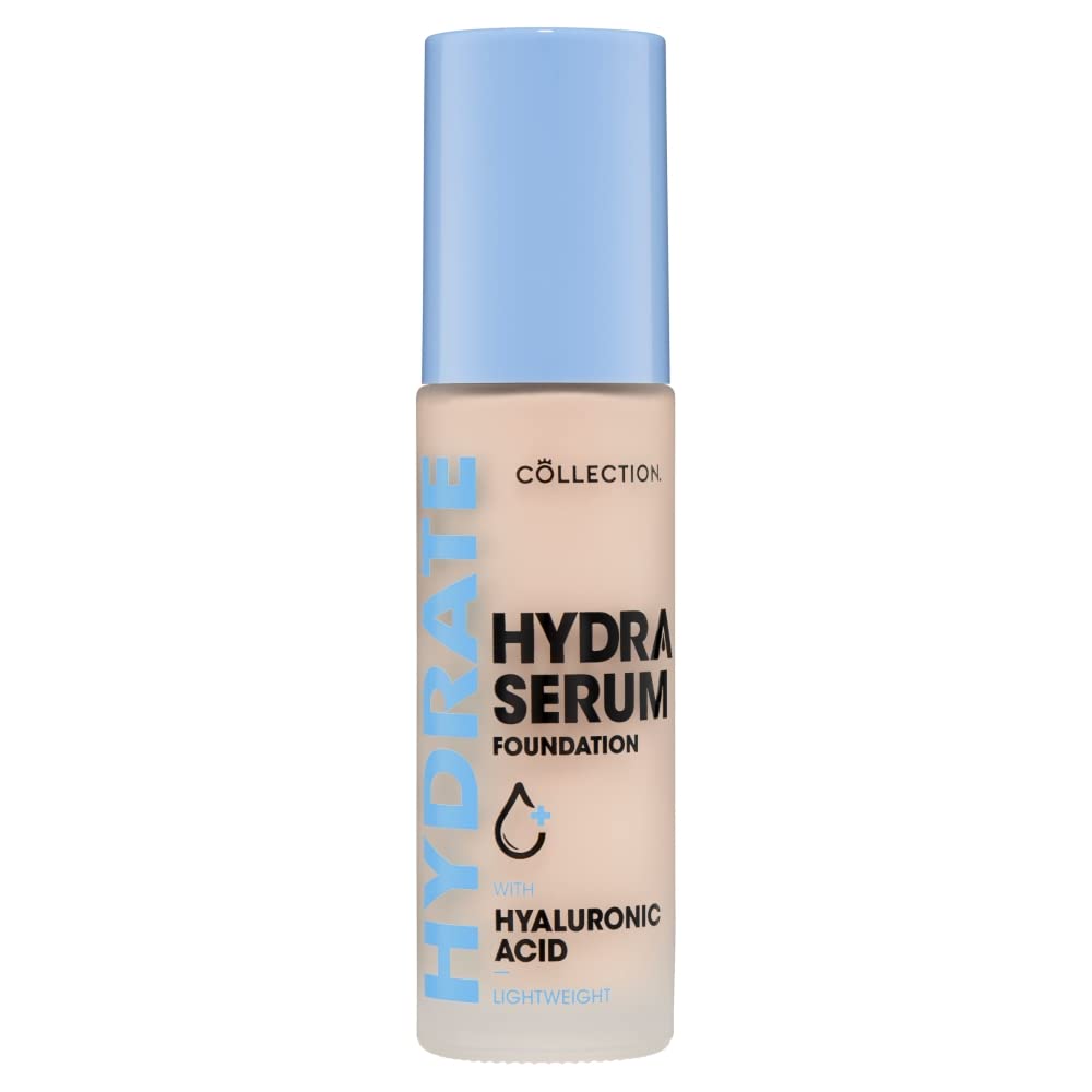 Collection Cosmetics Hydra Serum Foundation, Breathable Formula for Glowy Skin, 30ml, Extra Fair