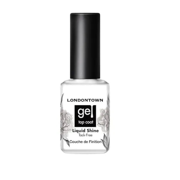 LONDONTOWN Liquid Shine Tack Free Gel Top Coat, Lock in Pigments and Prevent Fading