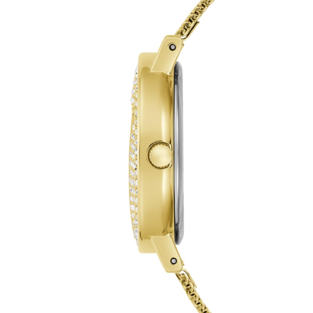 GUESS Women's 30mm Watch - Gold-Tone Bracelet Champagne Dial Gold-Tone Case