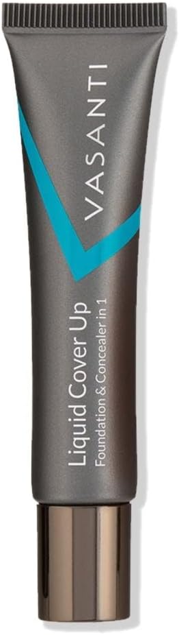 Oil-Free Foundation & Concealer in 1 (V12) by VASANTI - Liquid Cover-Up - Get Incredible Coverage with Featherlight Finish Now!