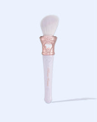 Flower Knows Butterfly Cloud Collar Angled Powder Brush - Soft Wool & Durable Polyester Fiber for Precise Blending (Frosty Wisteria)